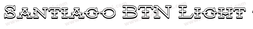 Santiago BTN Light Oblique字体转换